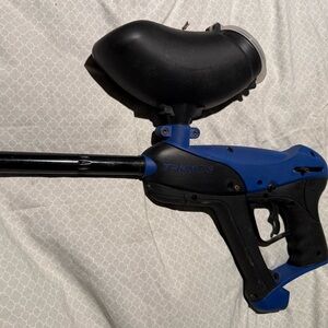 Blue and Black Paintball Marker